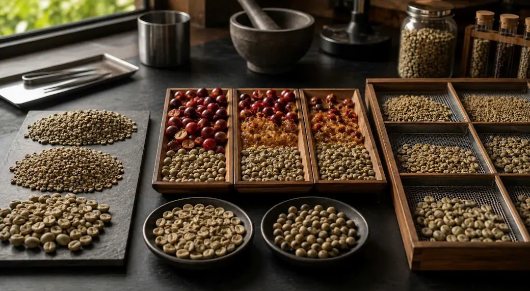 Các phương pháp sơ chế hạt cà phê Arabica Cầu Đất