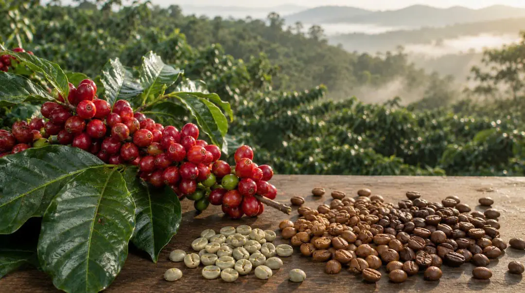Hạt cà phê Moka Cầu Đất Đà Lạt nguyên chất từ nông trại