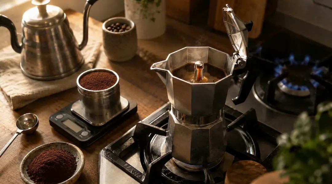 Hướng dẫn pha cà phê Moka Cầu Đất tại nhà