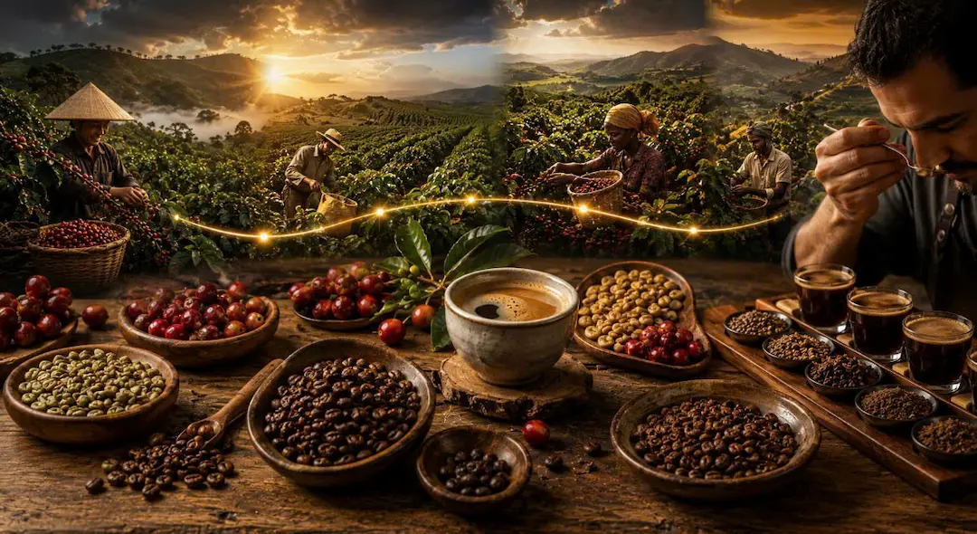 Quy trình chế biến cà phê Arabica